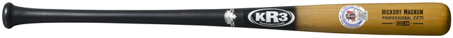 Hickory magnum KR3 Rock Hard Barrel design, never loses it pop. 